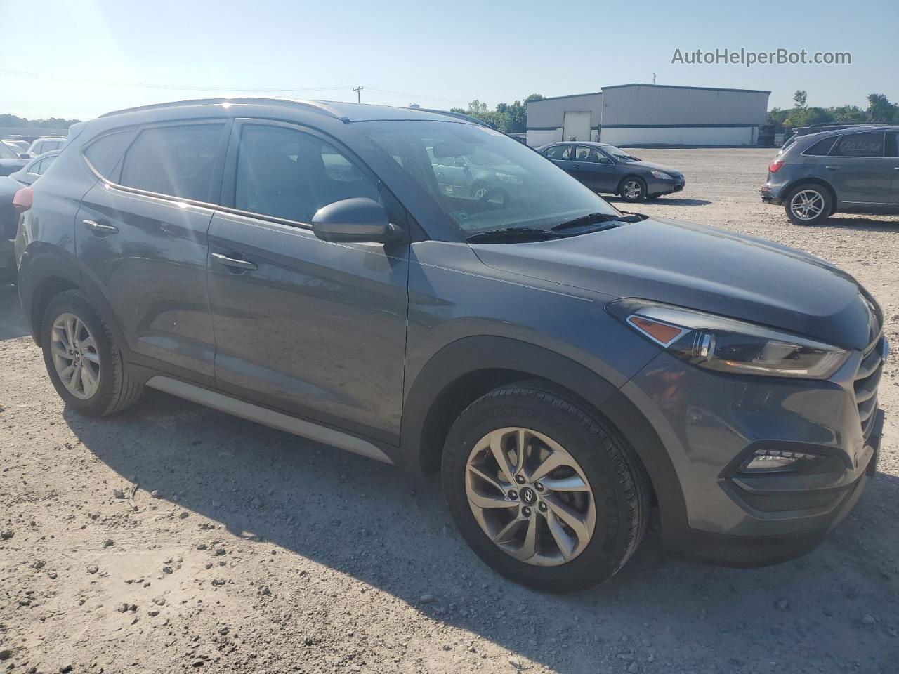 2017 Hyundai Tucson Limited Gray vin: KM8J3CA41HU494268