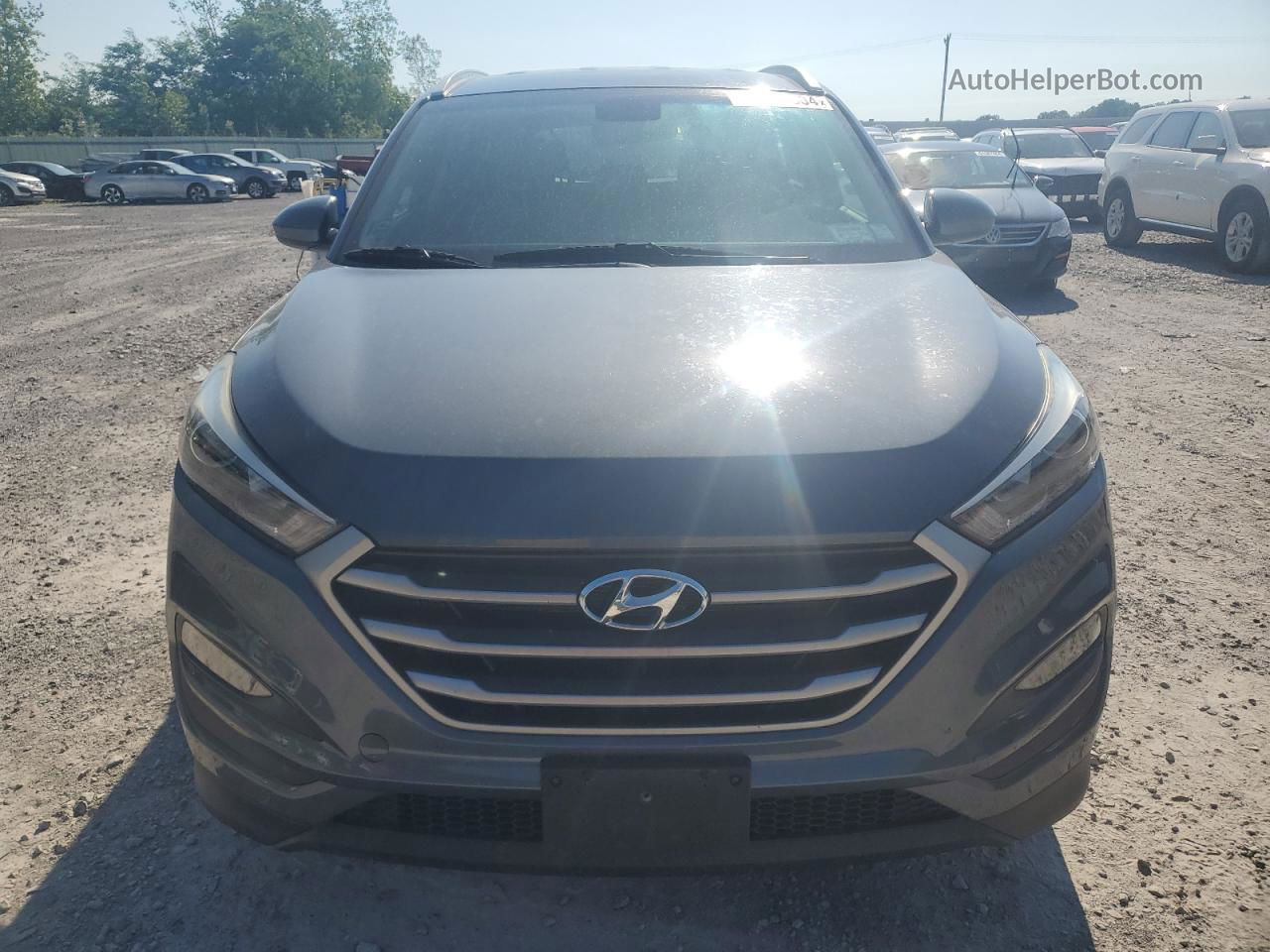 2017 Hyundai Tucson Limited Gray vin: KM8J3CA41HU494268