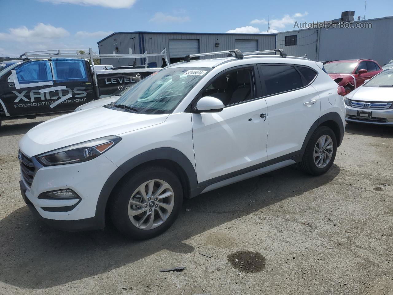 2018 Hyundai Tucson Sel White vin: KM8J3CA41JU690801