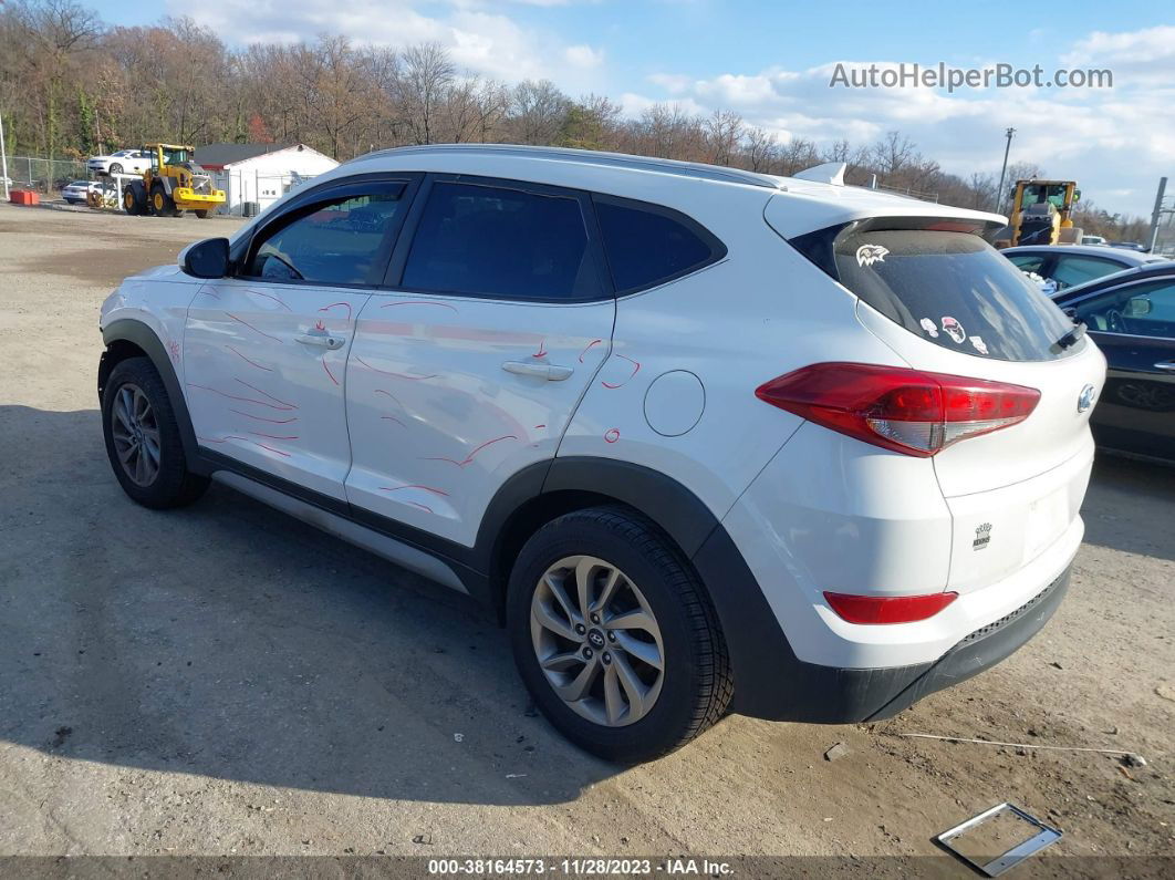 2018 Hyundai Tucson Sel White vin: KM8J3CA41JU712554