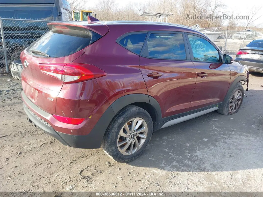 2017 Hyundai Tucson Se Plus Red vin: KM8J3CA42HU429901