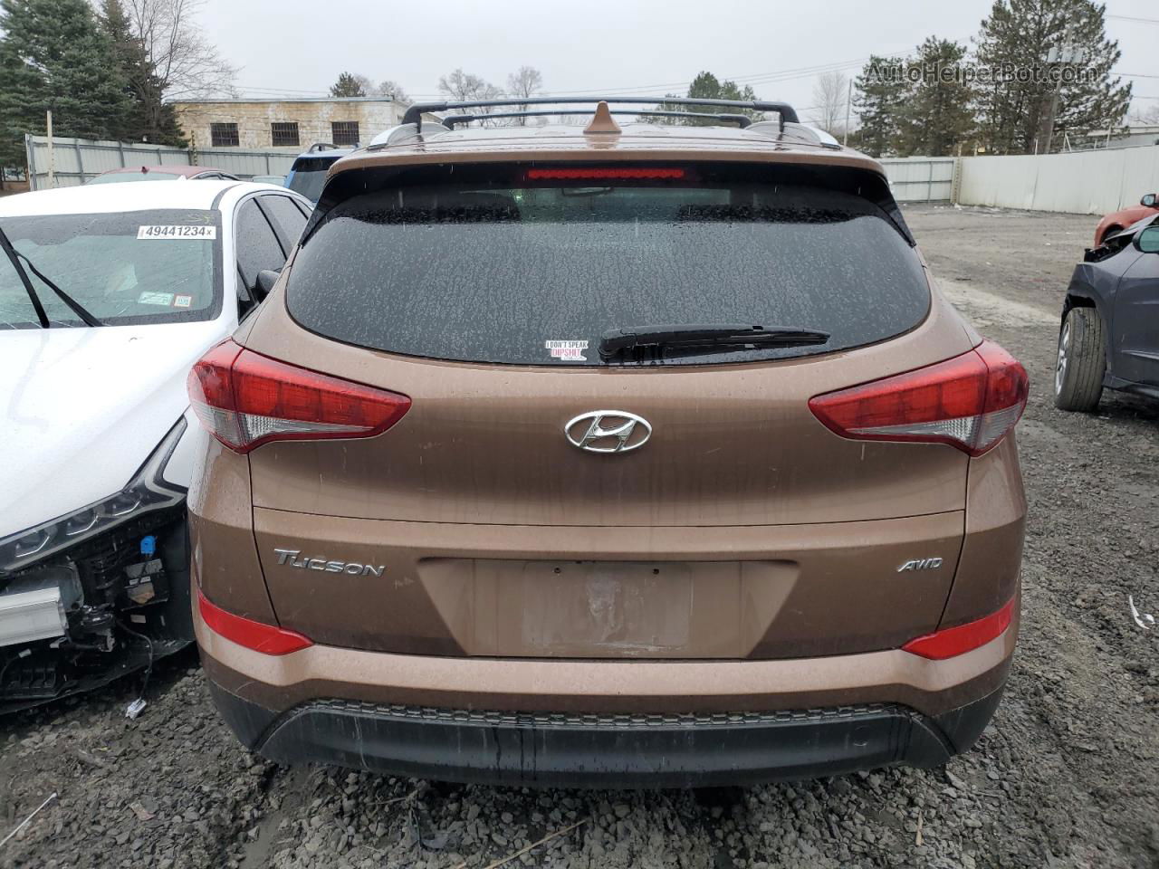 2017 Hyundai Tucson Limited Brown vin: KM8J3CA42HU431583