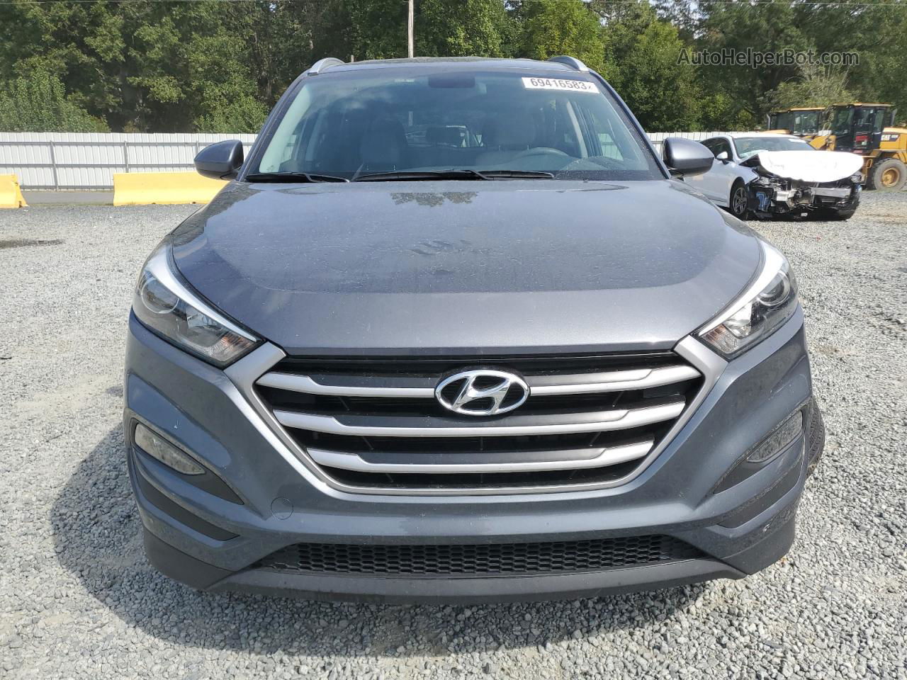 2017 Hyundai Tucson Limited Gray vin: KM8J3CA42HU445581