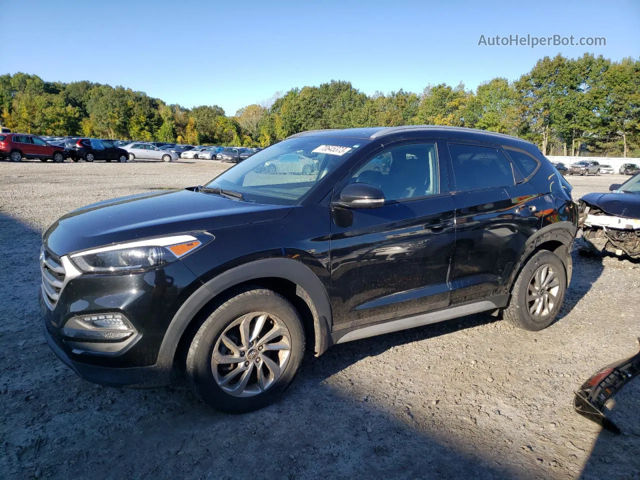 2017 Hyundai Tucson Limited Черный vin: KM8J3CA42HU464762