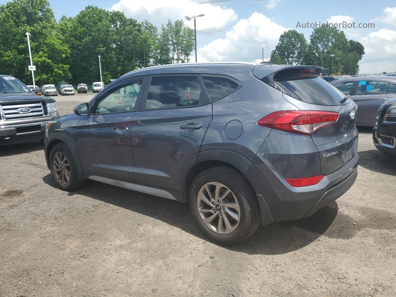 2017 Hyundai Tucson Limited Серый vin: KM8J3CA42HU565672