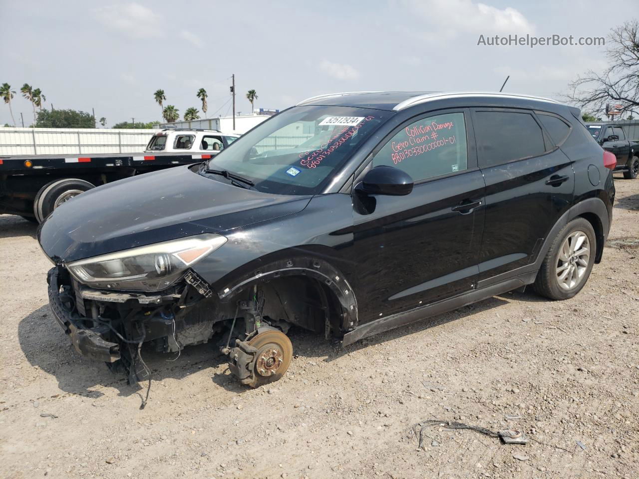 2016 Hyundai Tucson Limited Black vin: KM8J3CA43GU037010