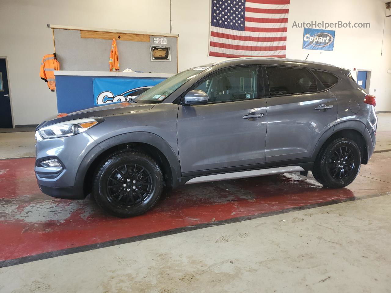 2017 Hyundai Tucson Limited Gray vin: KM8J3CA43HU293441