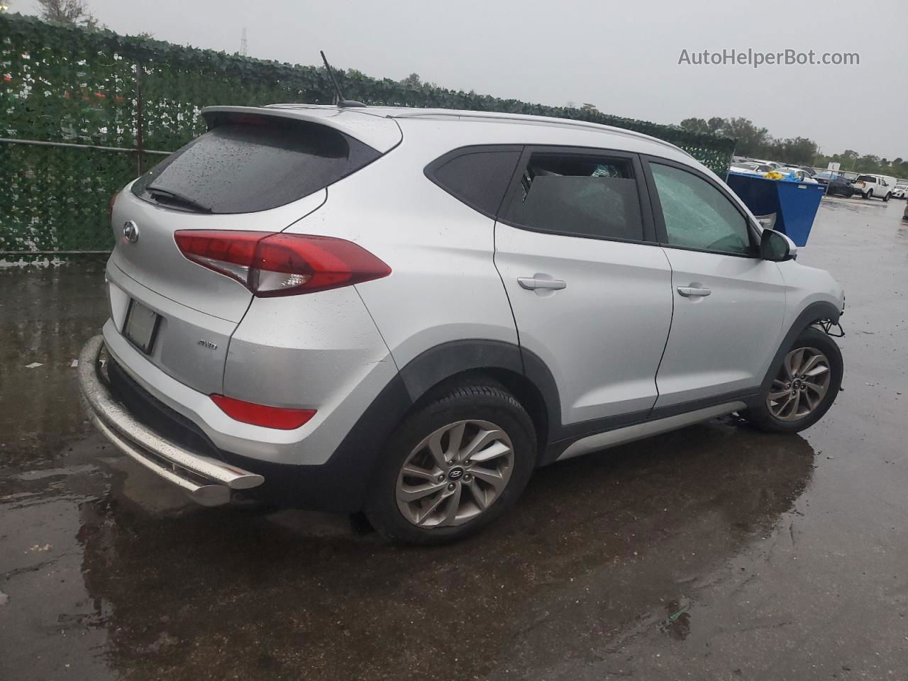 2017 Hyundai Tucson Limited Серебряный vin: KM8J3CA43HU320668