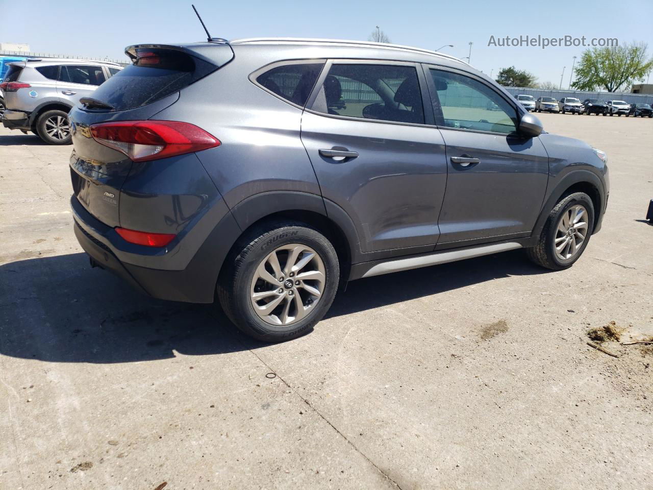 2017 Hyundai Tucson Limited Серый vin: KM8J3CA43HU417580