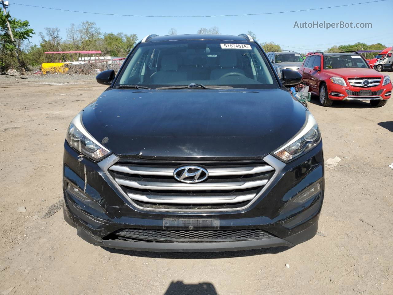 2017 Hyundai Tucson Limited Черный vin: KM8J3CA43HU471073