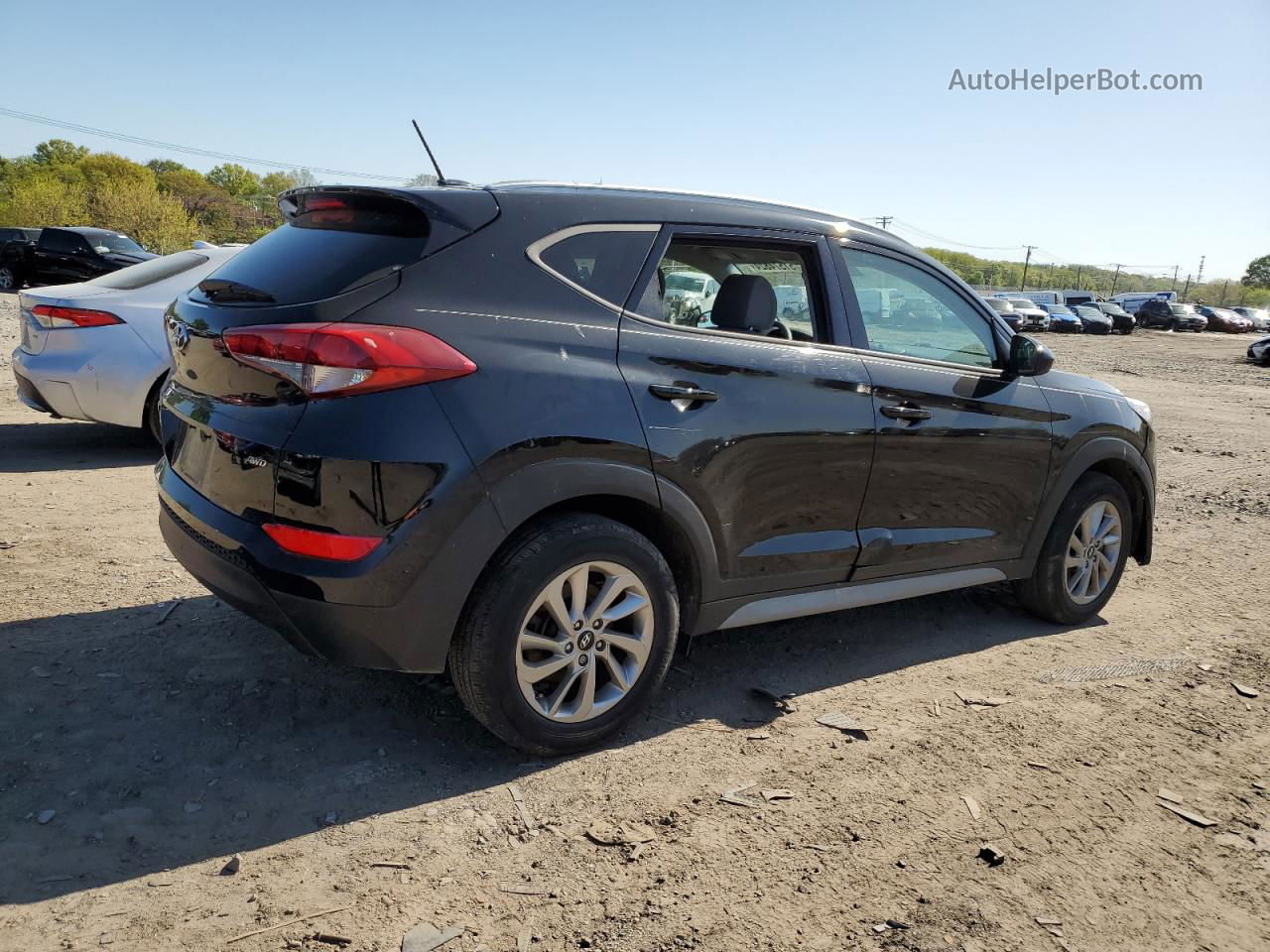 2017 Hyundai Tucson Limited Черный vin: KM8J3CA43HU471073