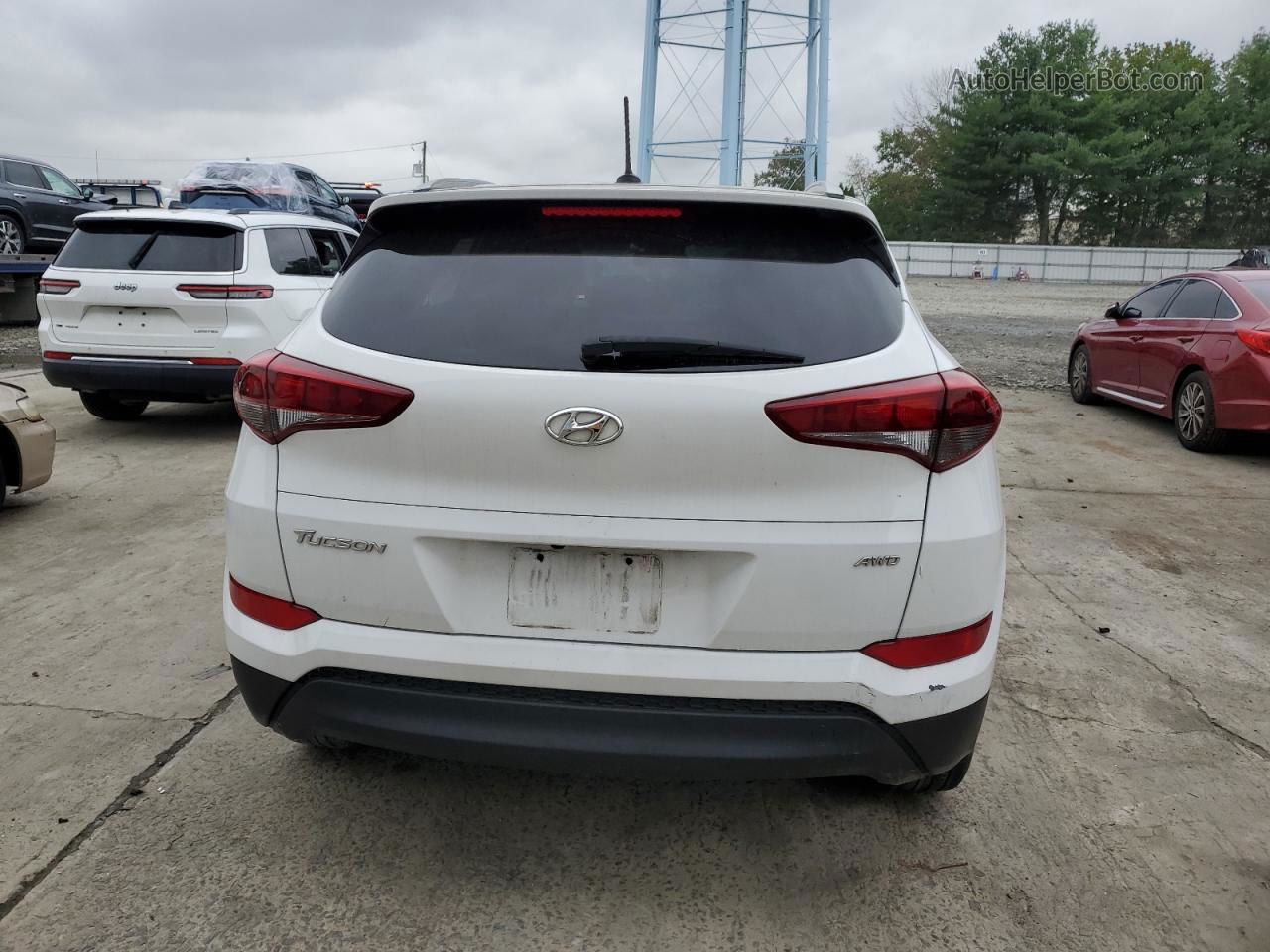 2017 Hyundai Tucson Limited White vin: KM8J3CA43HU519042