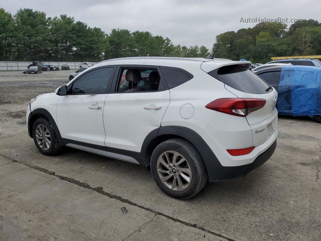 2017 Hyundai Tucson Limited White vin: KM8J3CA43HU519042