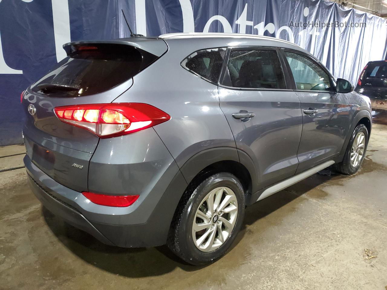 2017 Hyundai Tucson Limited Gray vin: KM8J3CA43HU533796