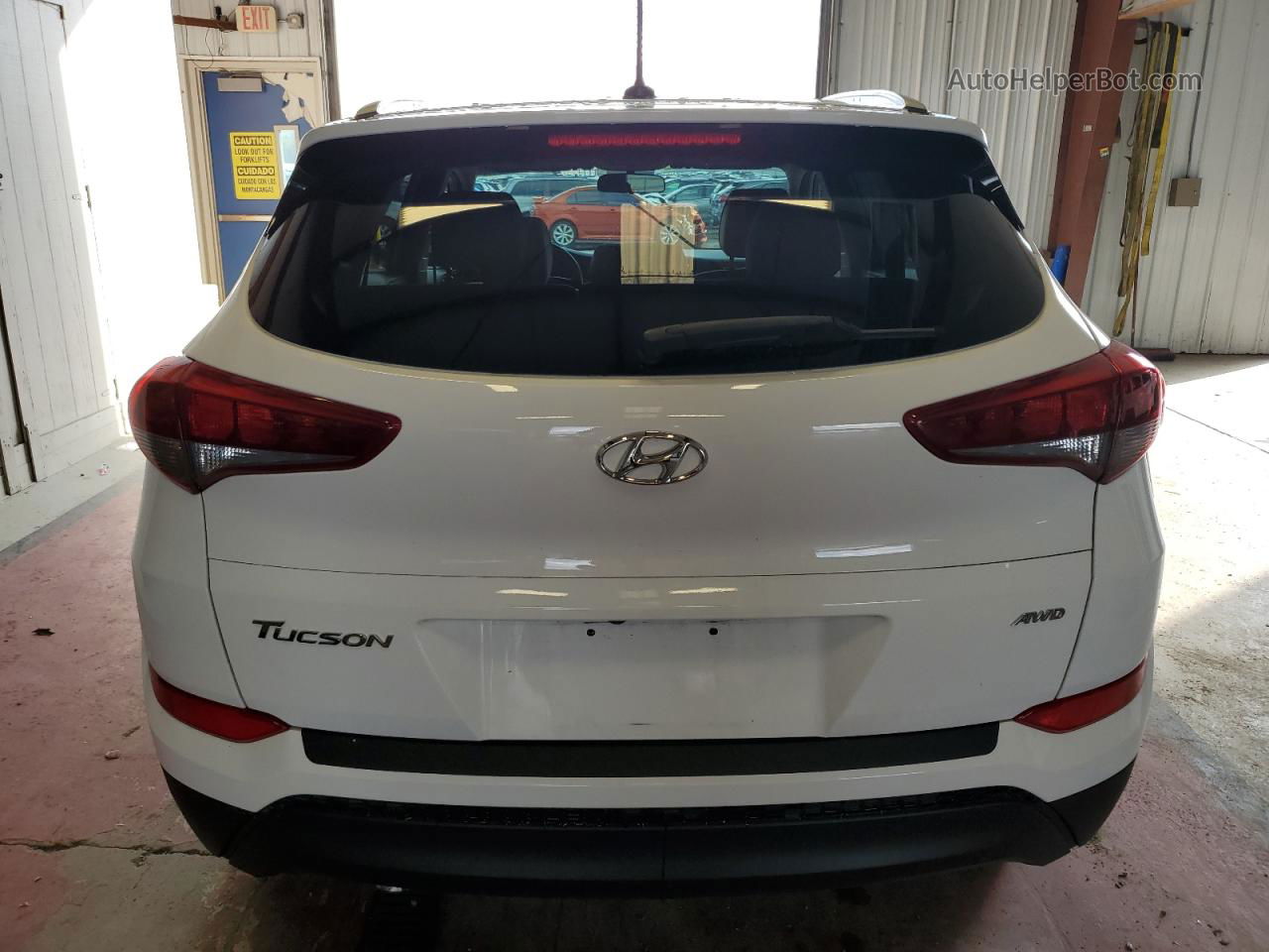 2017 Hyundai Tucson Limited White vin: KM8J3CA43HU585297