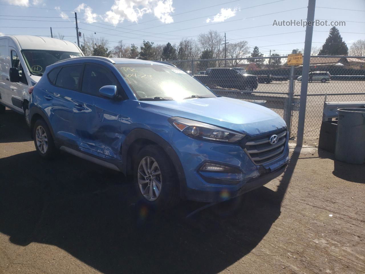 2017 Hyundai Tucson Limited Blue vin: KM8J3CA43HU594386