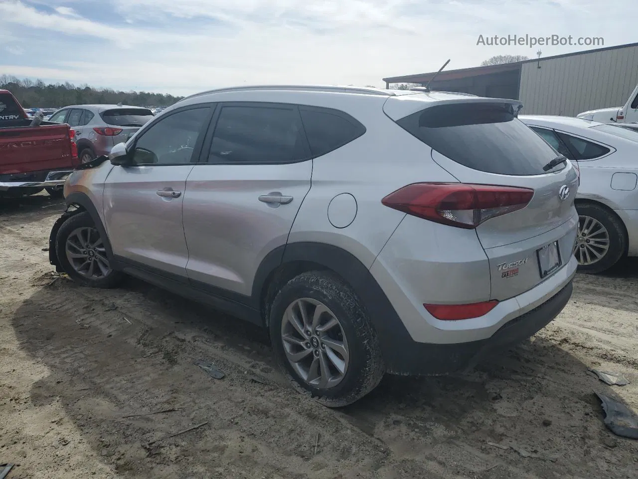 2016 Hyundai Tucson Limited Silver vin: KM8J3CA44GU146799