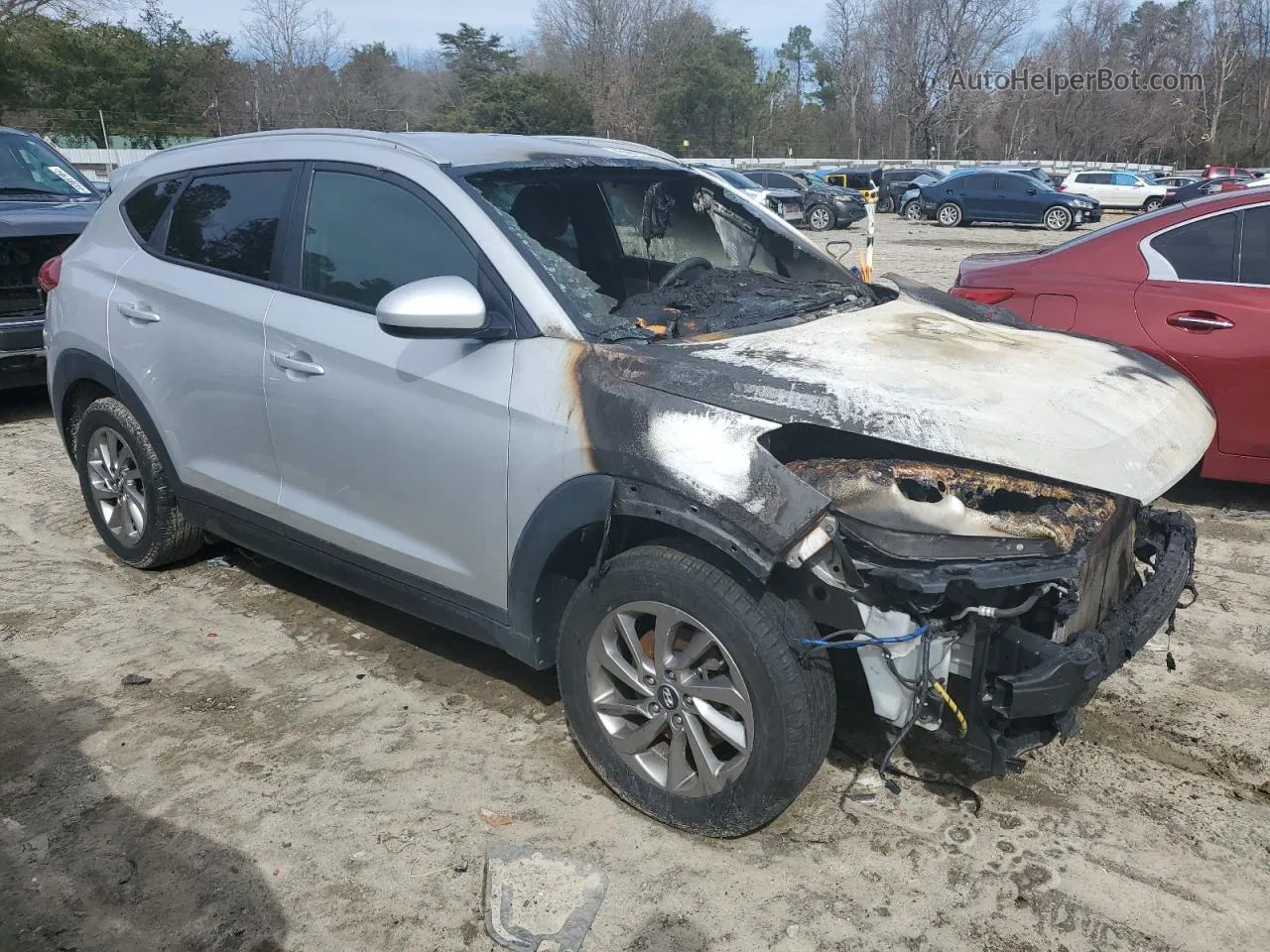 2016 Hyundai Tucson Limited Silver vin: KM8J3CA44GU146799