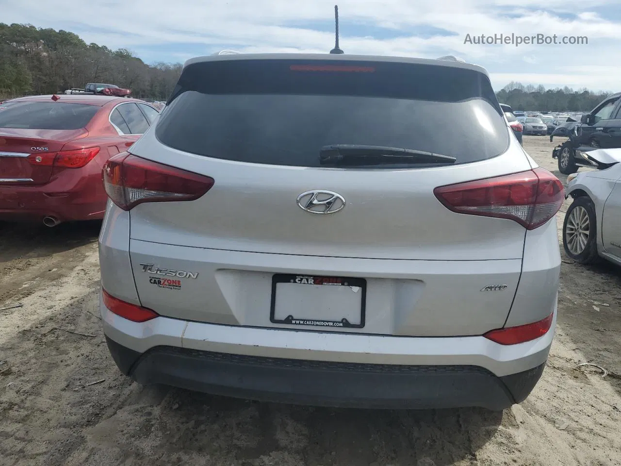 2016 Hyundai Tucson Limited Silver vin: KM8J3CA44GU146799