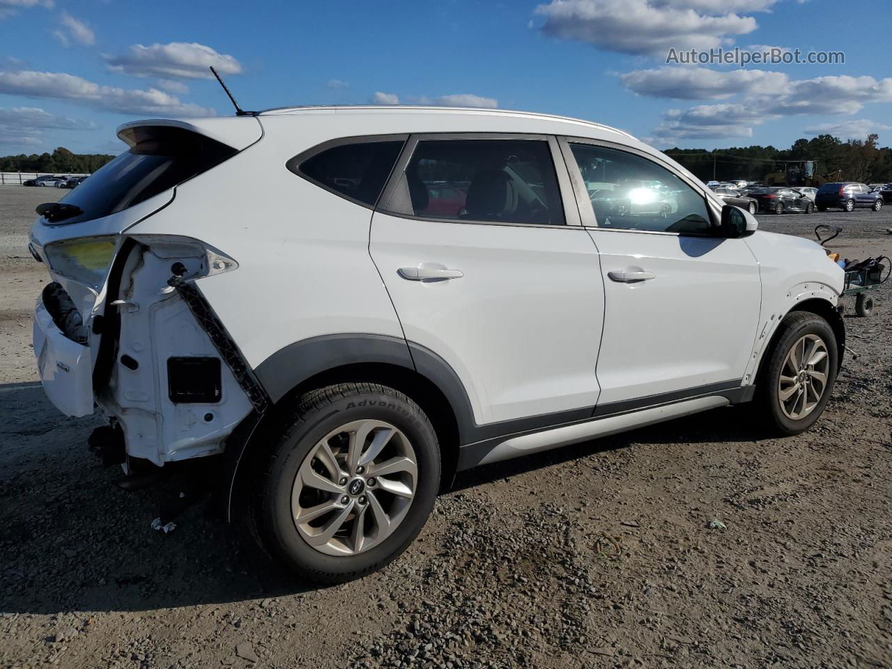 2017 Hyundai Tucson Limited White vin: KM8J3CA44HU370513