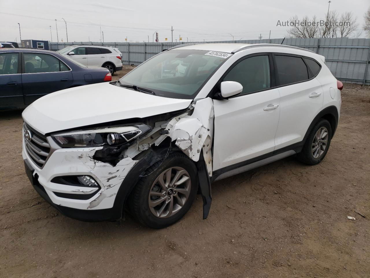 2017 Hyundai Tucson Limited White vin: KM8J3CA44HU432783