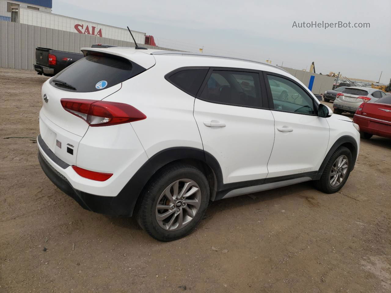 2017 Hyundai Tucson Limited White vin: KM8J3CA44HU432783