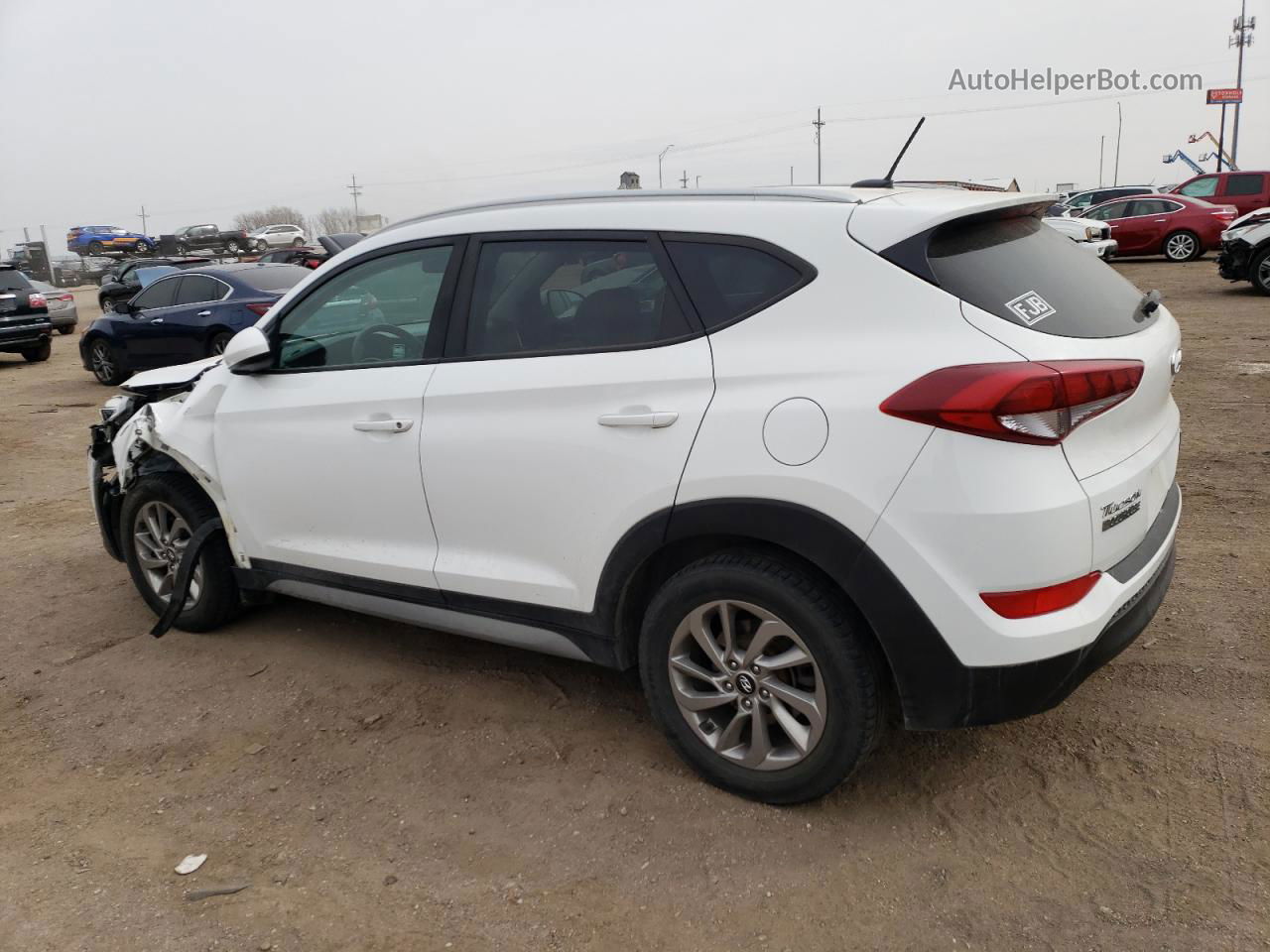 2017 Hyundai Tucson Limited White vin: KM8J3CA44HU432783