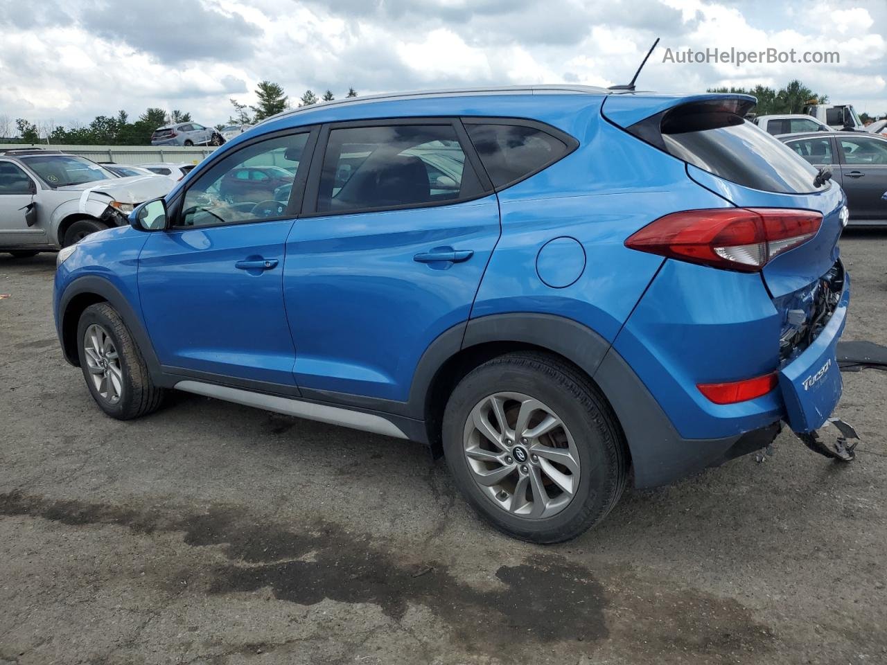 2017 Hyundai Tucson Limited Blue vin: KM8J3CA44HU456985