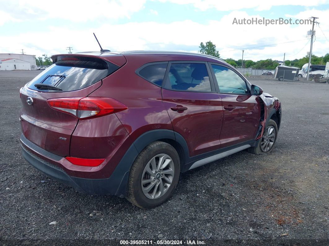 2017 Hyundai Tucson Se Красный vin: KM8J3CA44HU472393