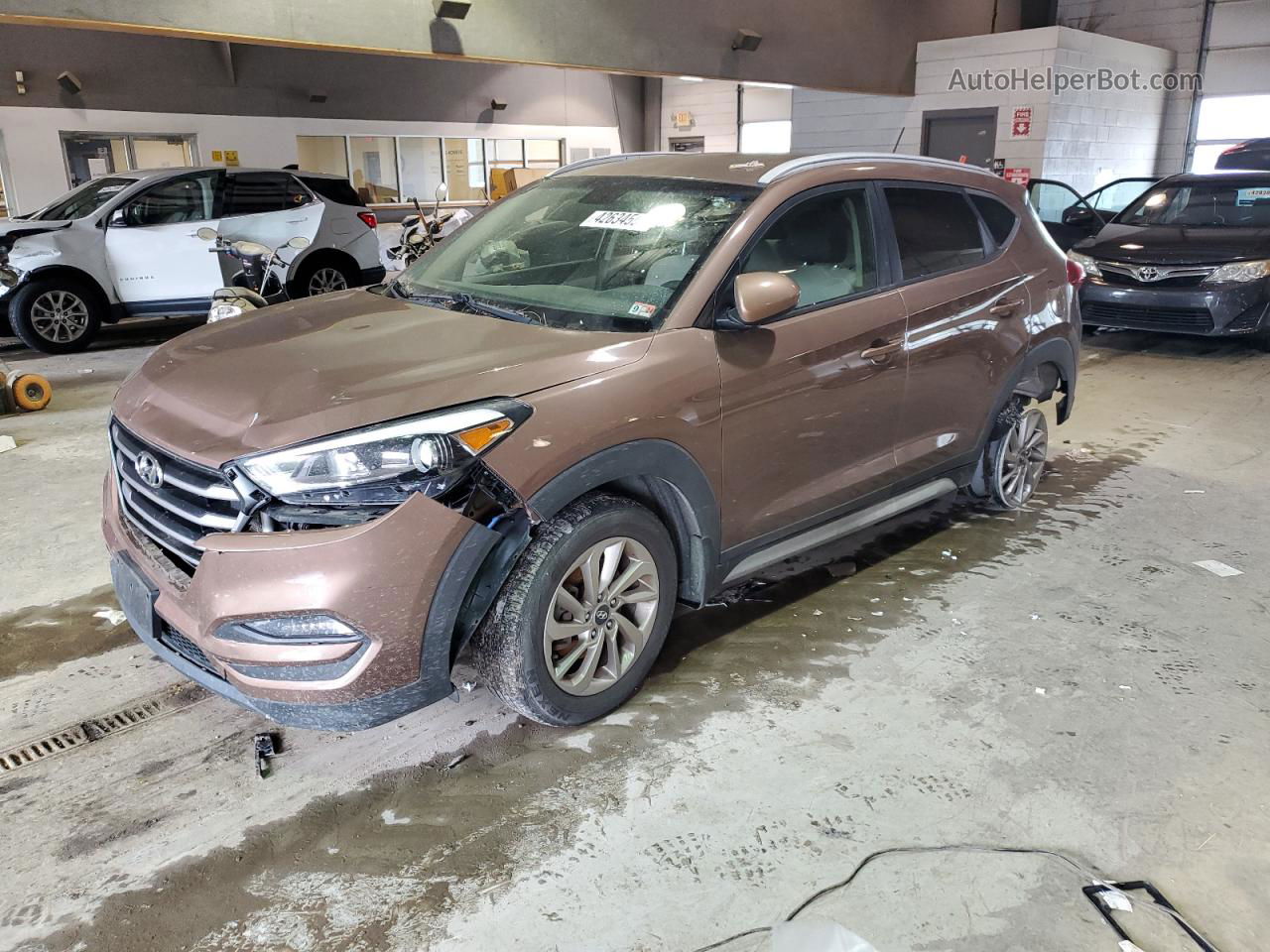 2017 Hyundai Tucson Limited Brown vin: KM8J3CA44HU495897