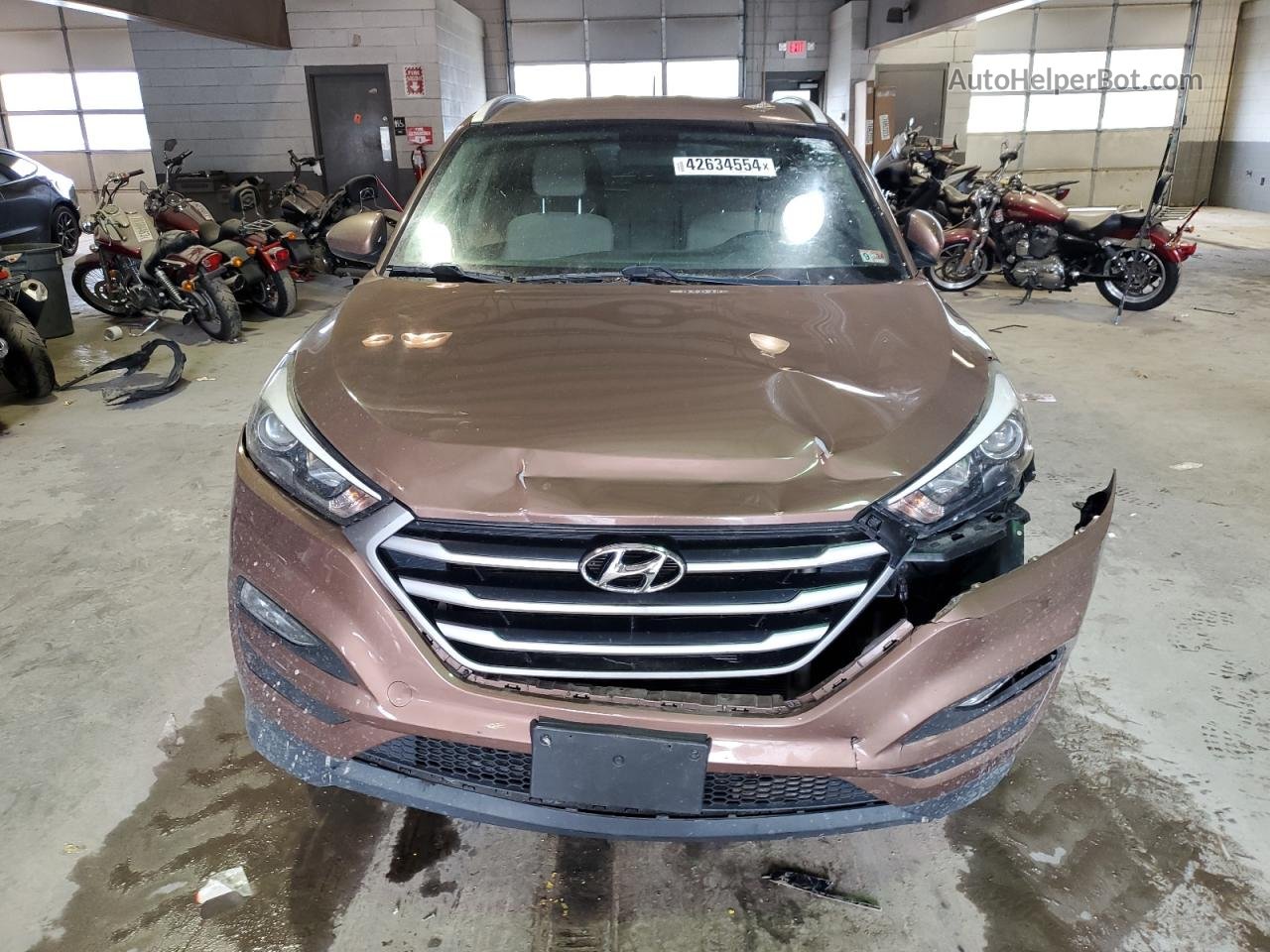 2017 Hyundai Tucson Limited Brown vin: KM8J3CA44HU495897