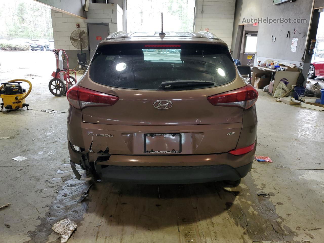 2017 Hyundai Tucson Limited Brown vin: KM8J3CA44HU495897