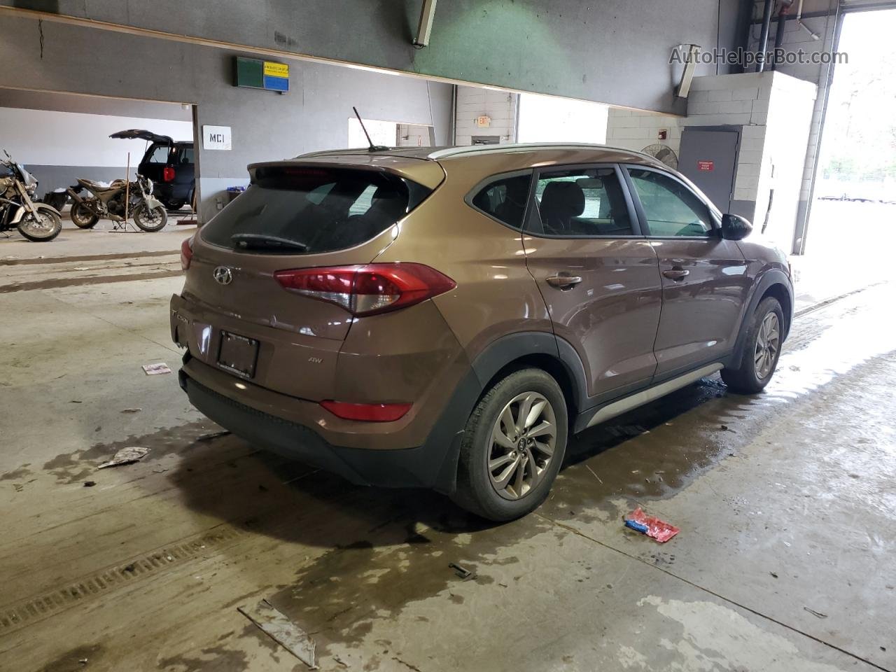 2017 Hyundai Tucson Limited Brown vin: KM8J3CA44HU495897