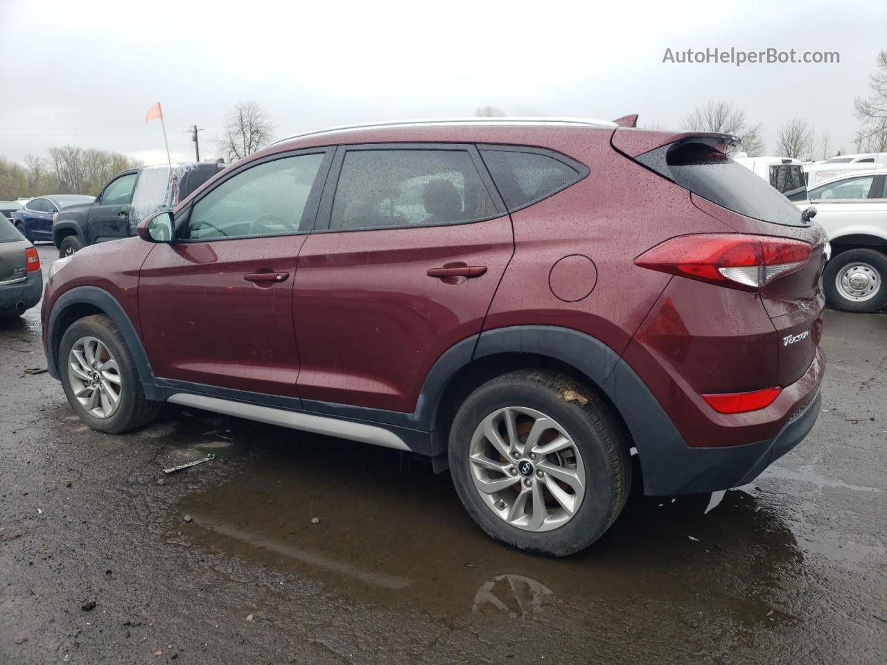 2018 Hyundai Tucson Sel Burgundy vin: KM8J3CA44JU665388