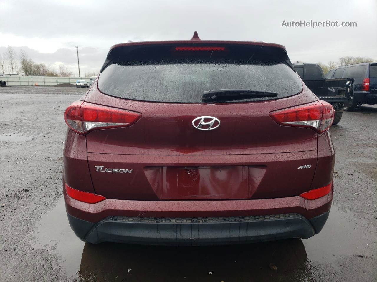 2018 Hyundai Tucson Sel Бордовый vin: KM8J3CA44JU665388