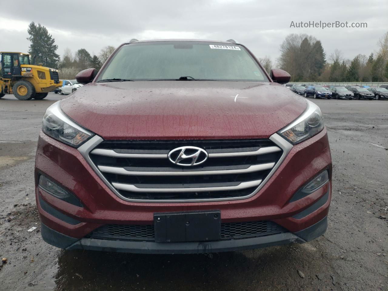 2018 Hyundai Tucson Sel Burgundy vin: KM8J3CA44JU665388