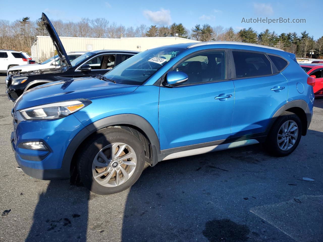 2018 Hyundai Tucson Sel Blue vin: KM8J3CA44JU737433