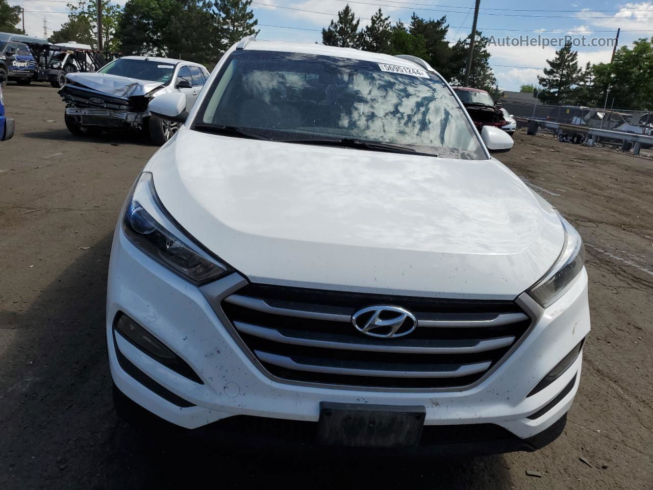 2018 Hyundai Tucson Sel White vin: KM8J3CA44JU764096