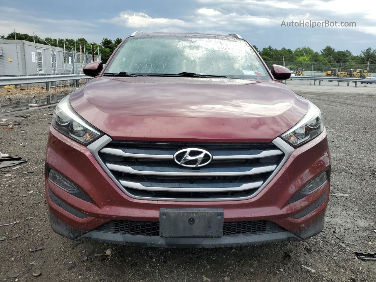 2017 Hyundai Tucson Limited Темно-бордовый vin: KM8J3CA45HU312989