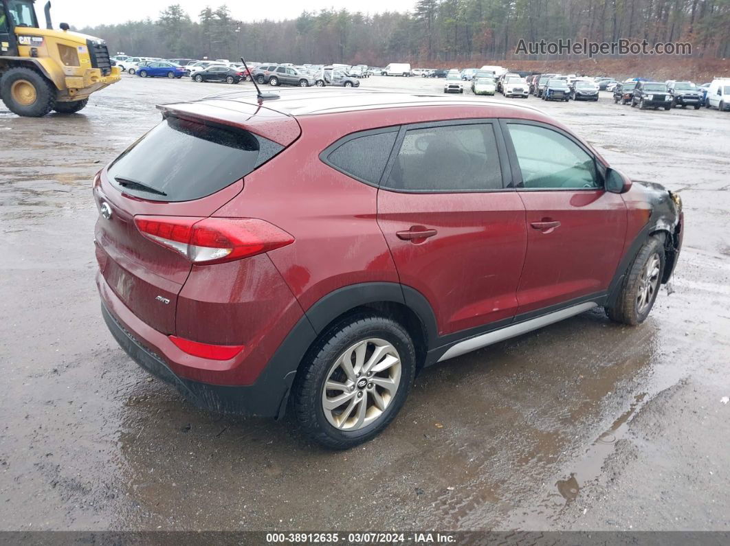 2017 Hyundai Tucson Se Красный vin: KM8J3CA45HU317481