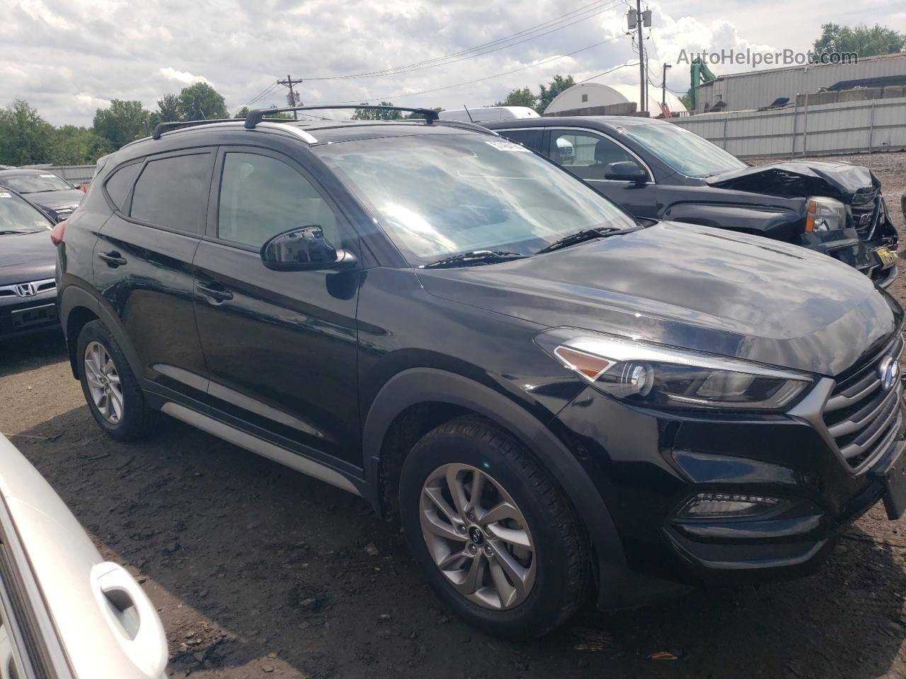 2017 Hyundai Tucson Limited Черный vin: KM8J3CA45HU388731