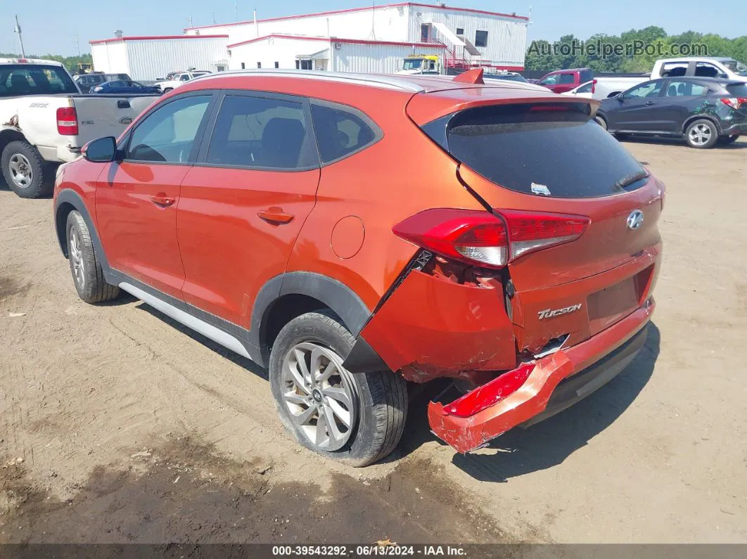 2017 Hyundai Tucson Se Plus Orange vin: KM8J3CA45HU448118