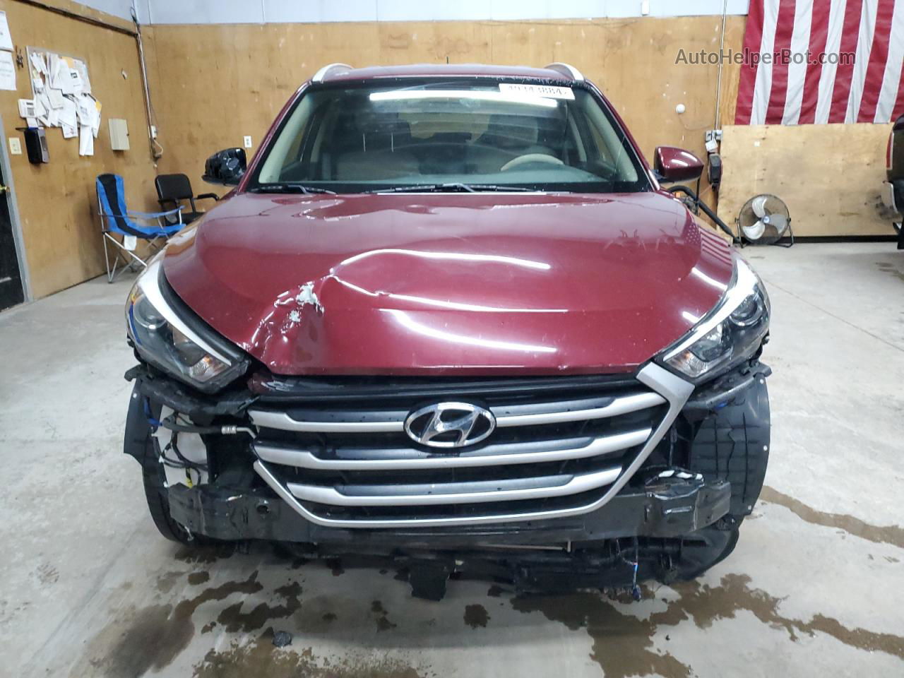 2017 Hyundai Tucson Limited Burgundy vin: KM8J3CA45HU499120