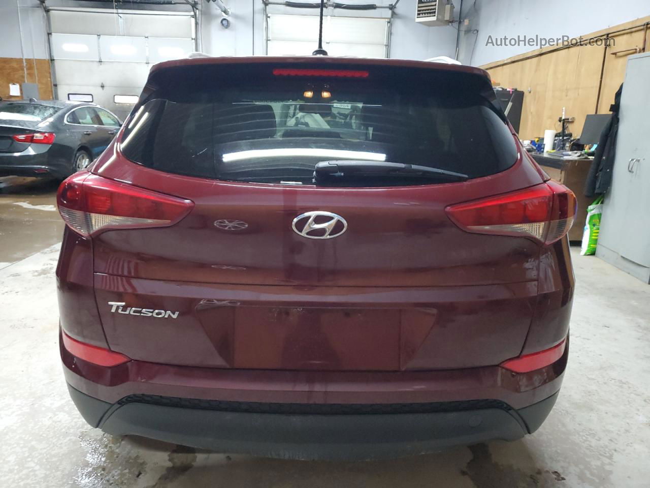 2017 Hyundai Tucson Limited Burgundy vin: KM8J3CA45HU499120