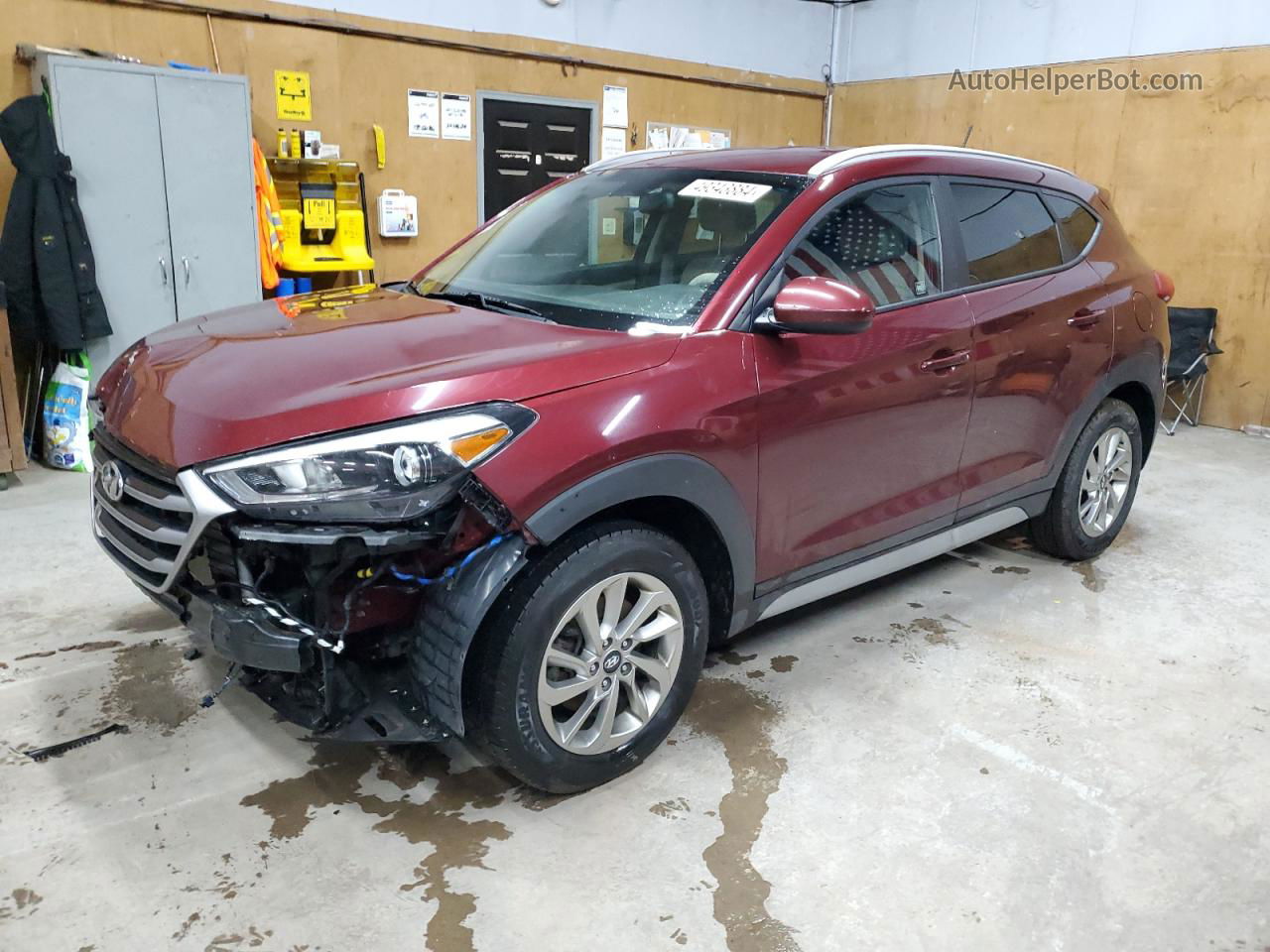 2017 Hyundai Tucson Limited Burgundy vin: KM8J3CA45HU499120