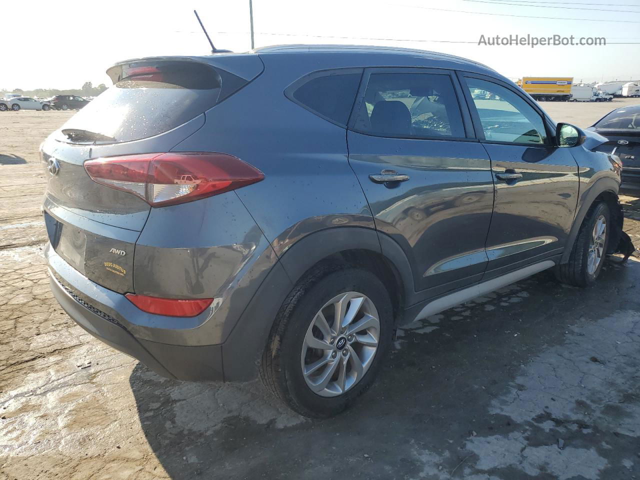 2017 Hyundai Tucson Limited Gray vin: KM8J3CA45HU501397