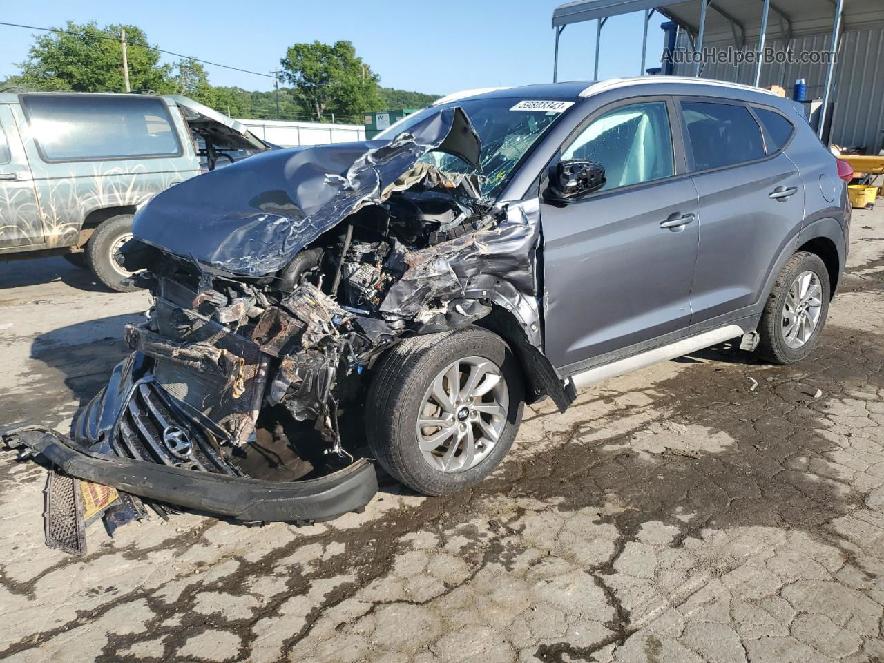 2017 Hyundai Tucson Limited Gray vin: KM8J3CA45HU501397