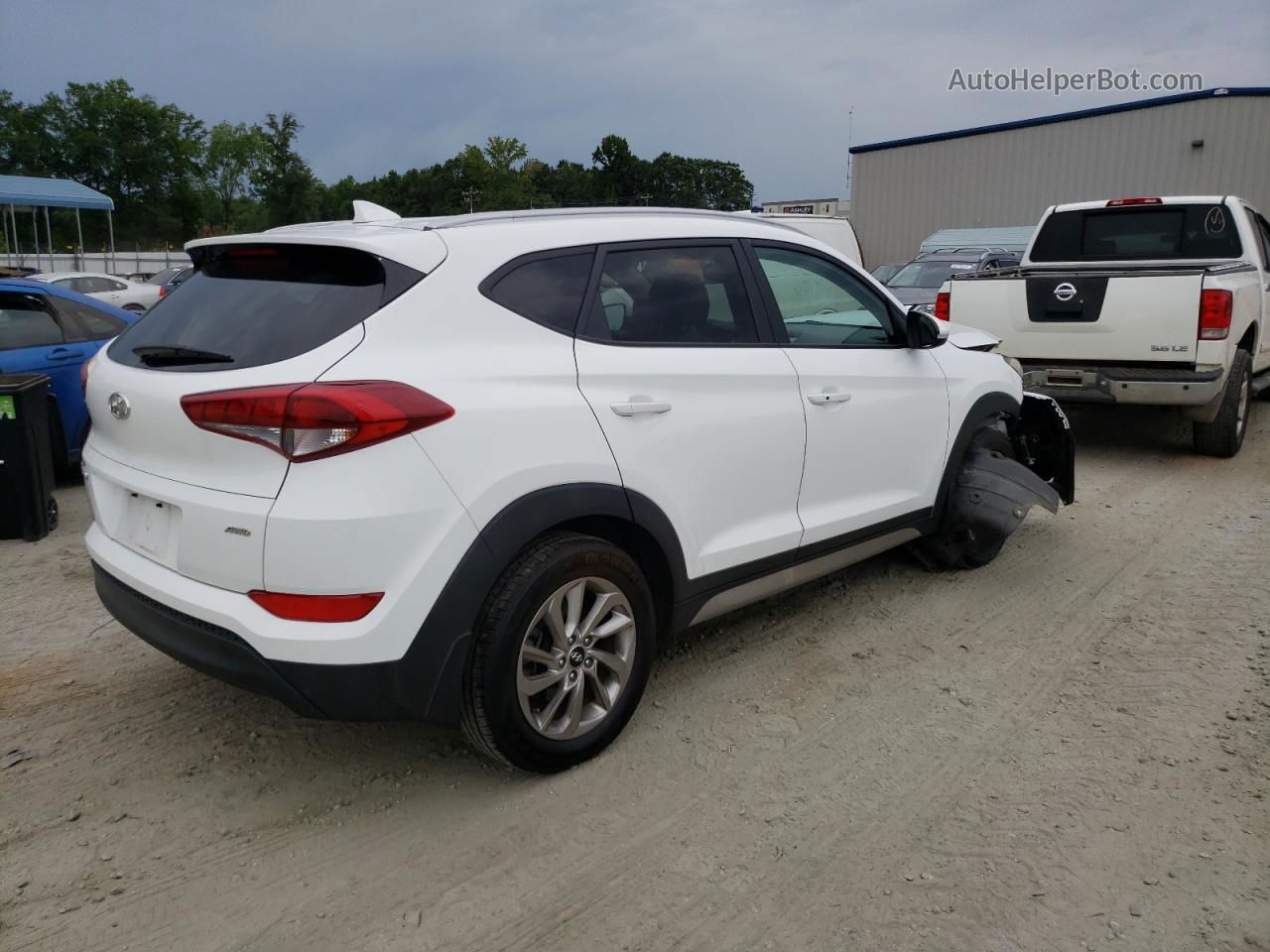 2017 Hyundai Tucson Limited Белый vin: KM8J3CA45HU531094