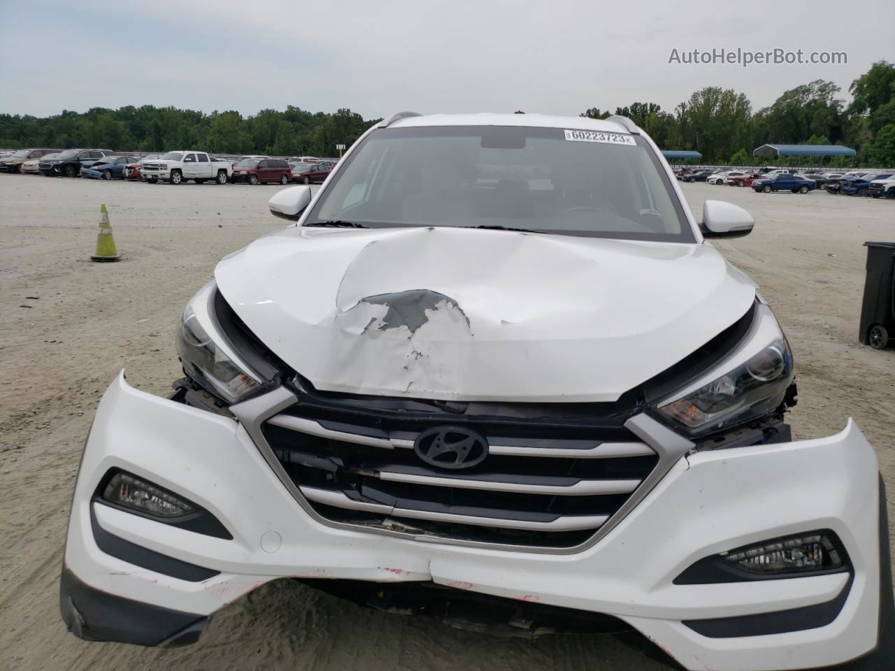 2017 Hyundai Tucson Limited White vin: KM8J3CA45HU531094