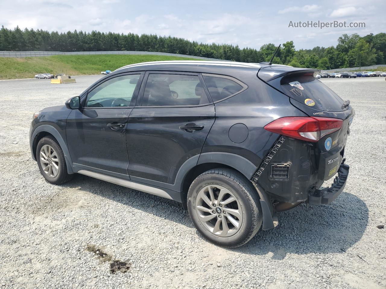 2017 Hyundai Tucson Limited Черный vin: KM8J3CA45HU586015